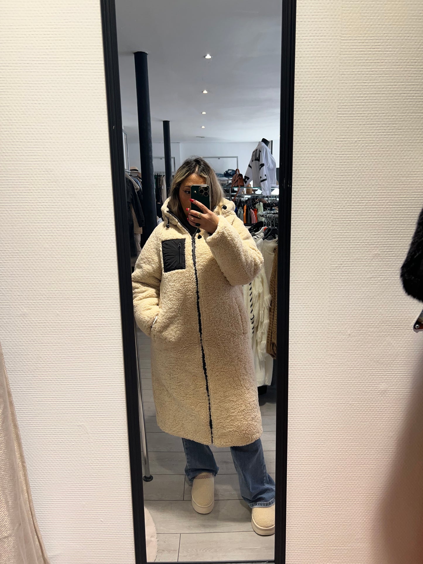 Manteau réversible, Teddy