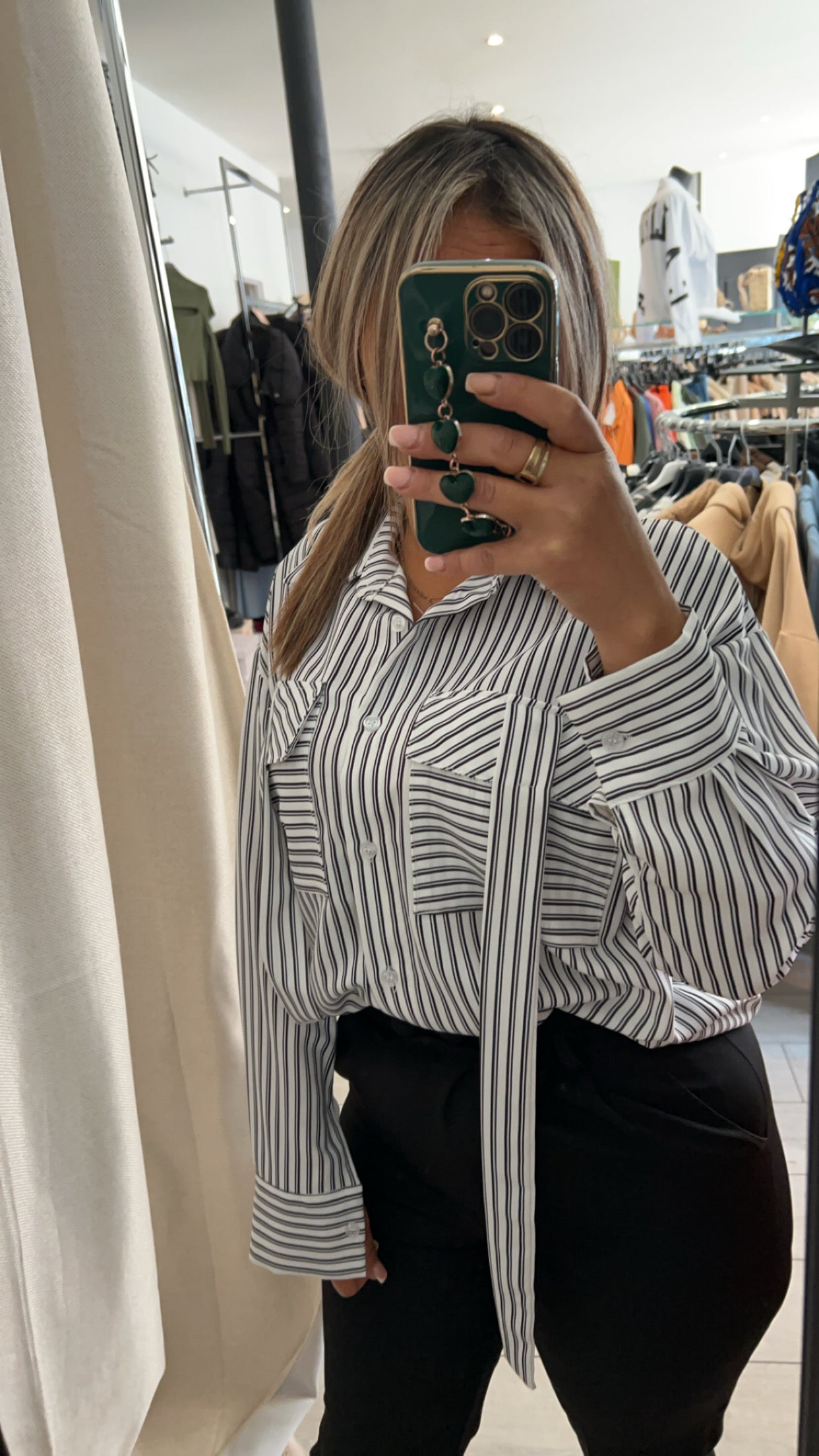 Chemise à rayure lina