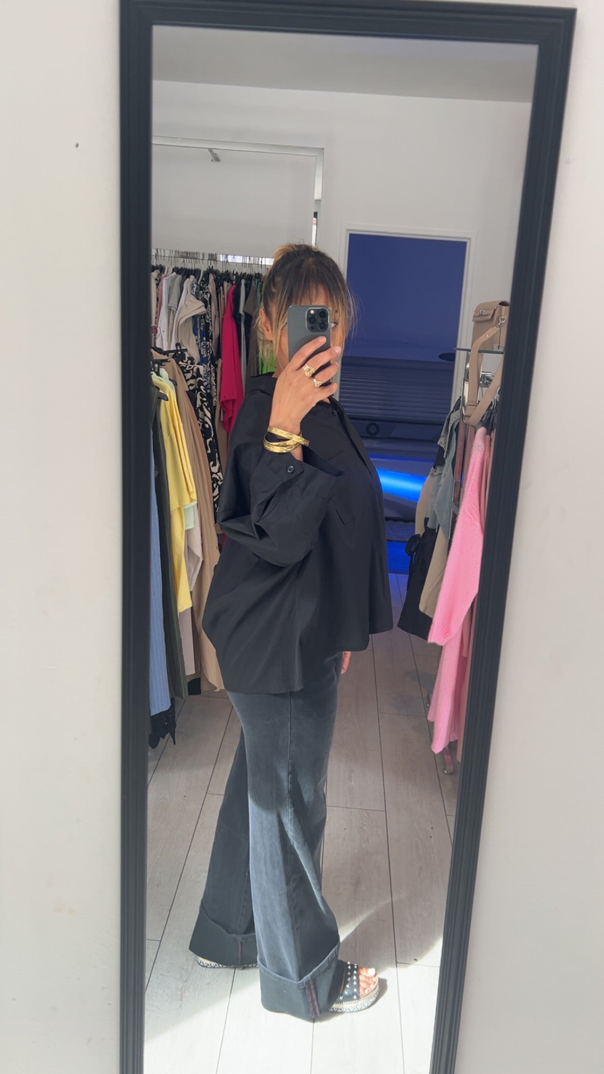 Chemise manches trois quart