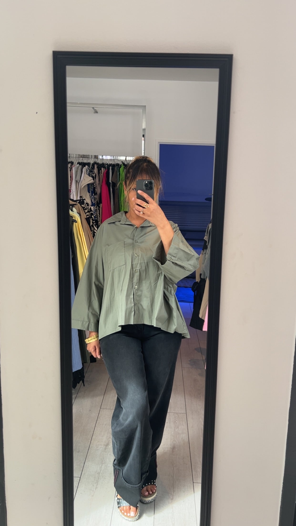 Chemise manches trois quart