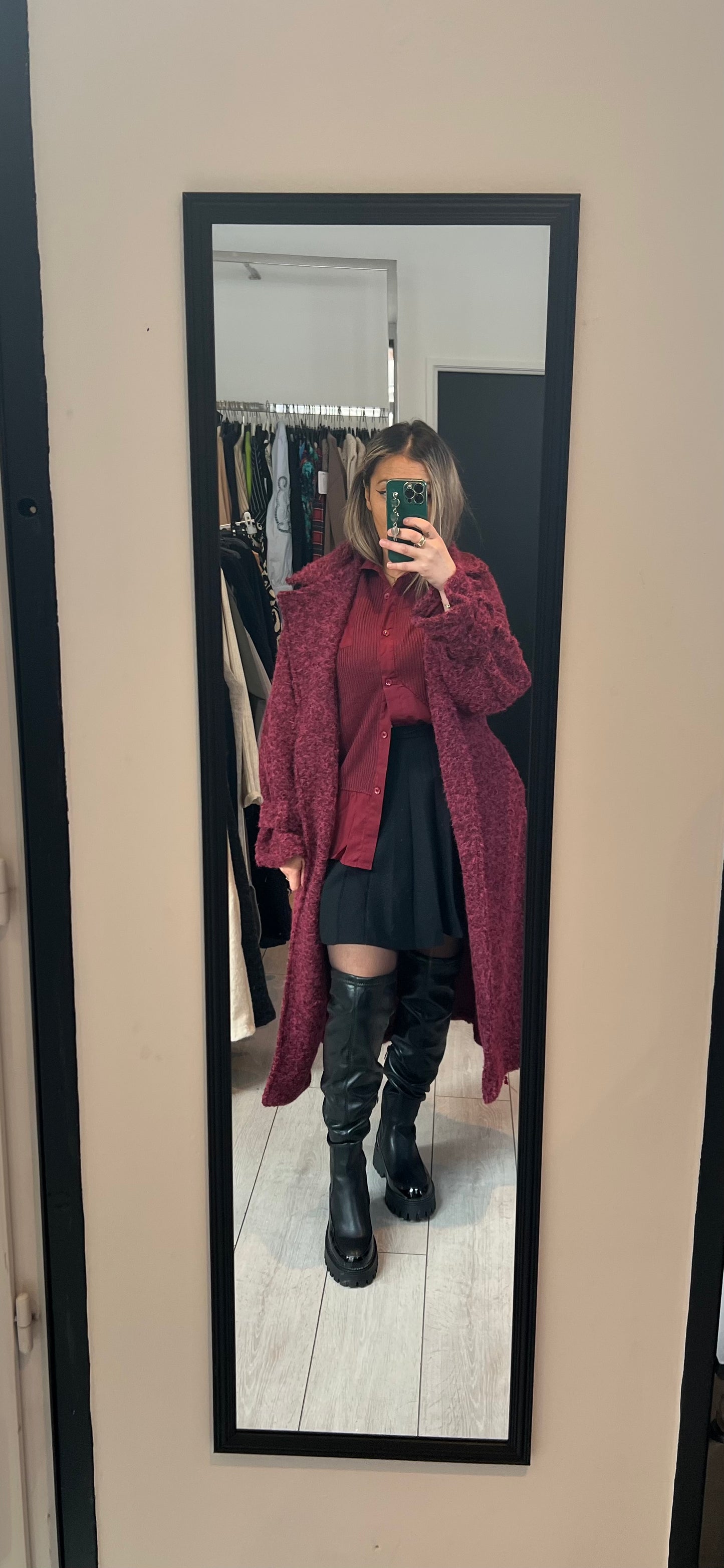 Manteau bordeaux
