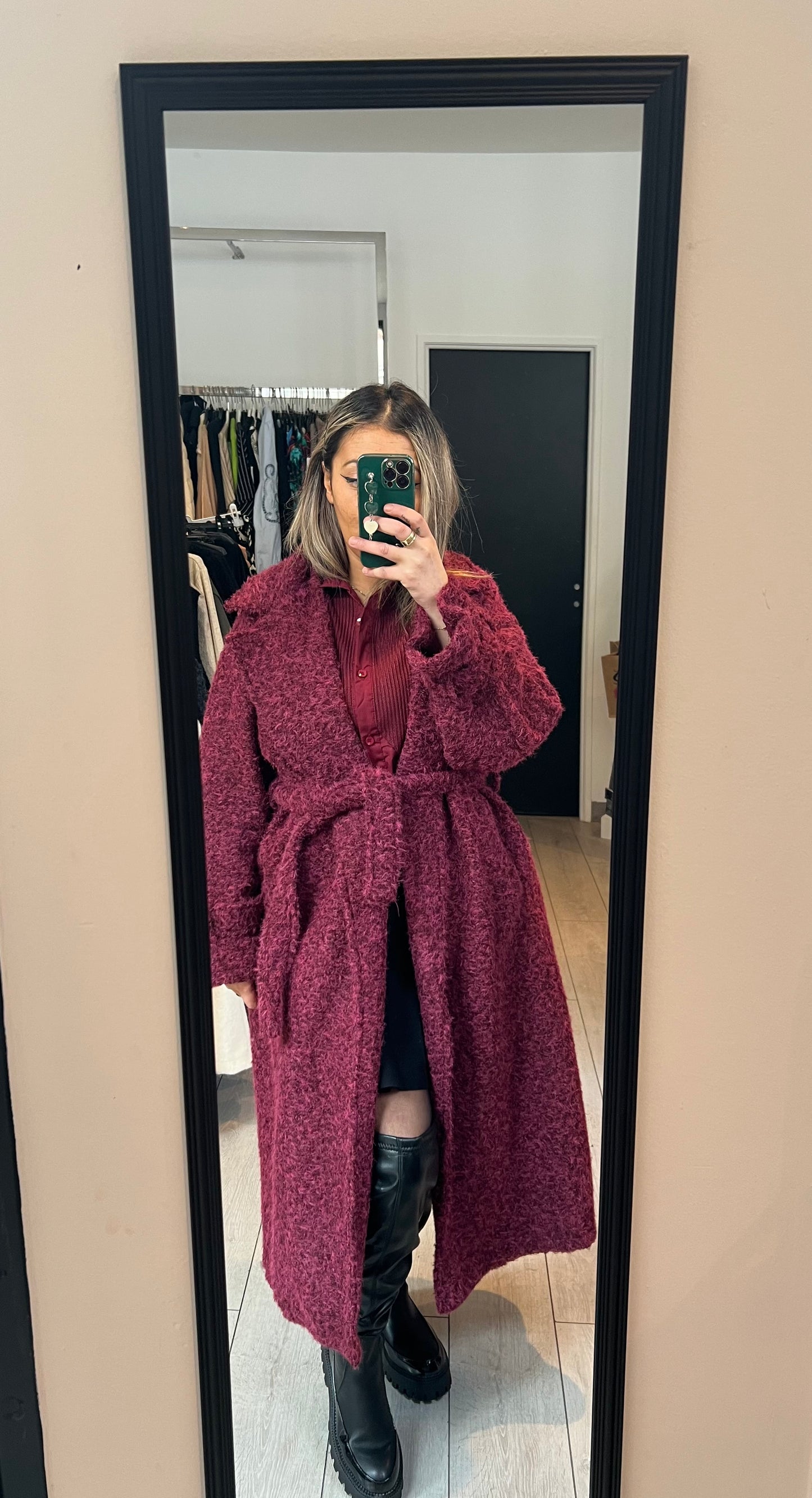 Manteau bordeaux