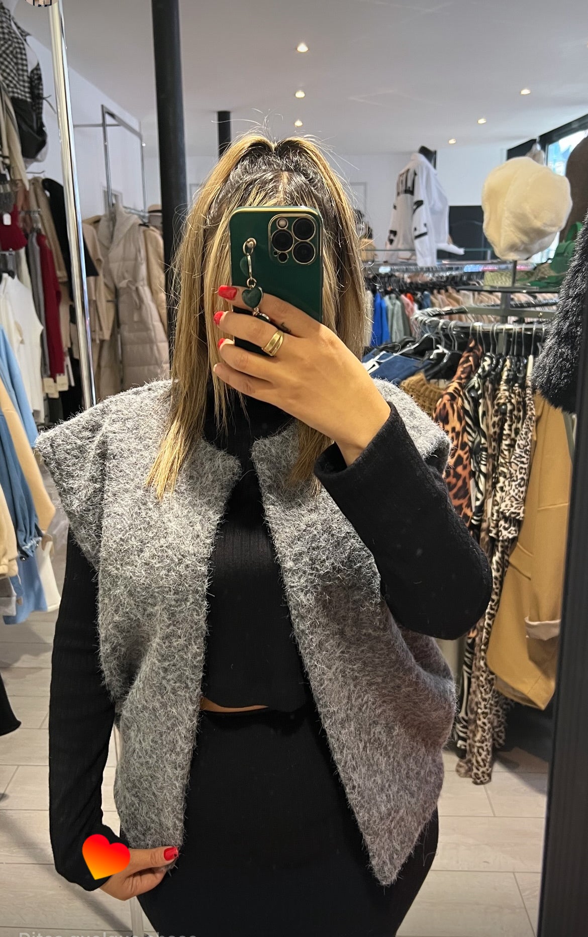 Veste Grise Sans Manches Taille Unique - Élégante et Moderne