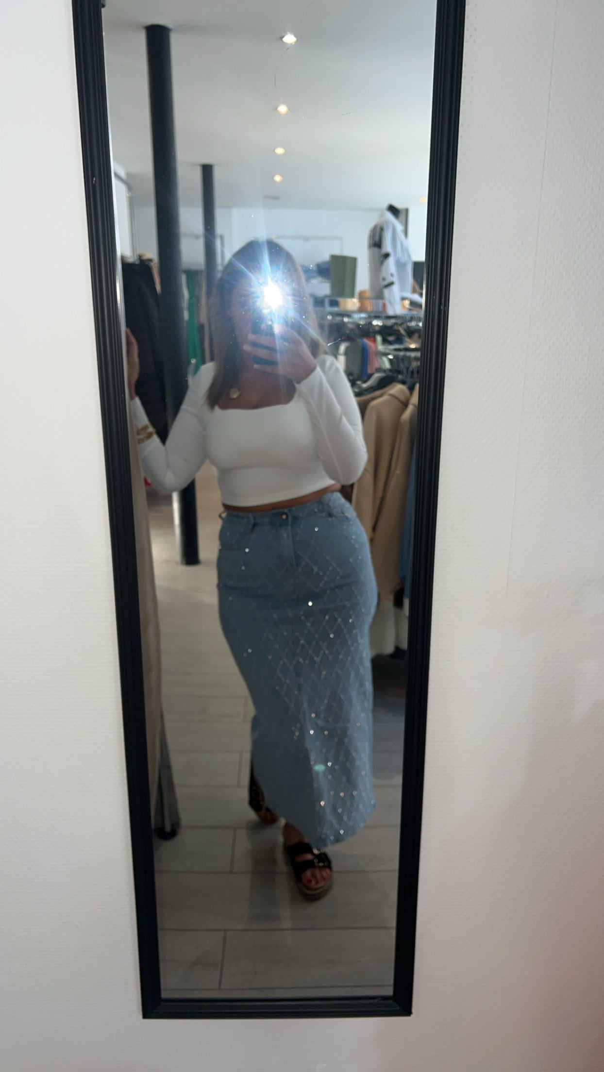 Jupe strass