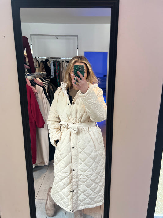 long manteau beige