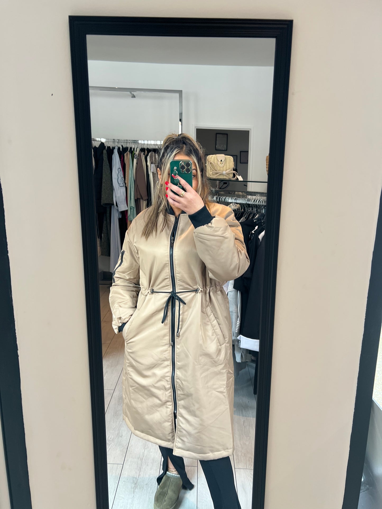 Manteau reversible leopard