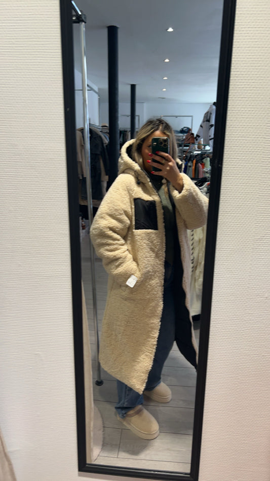 Manteau réversible, Teddy