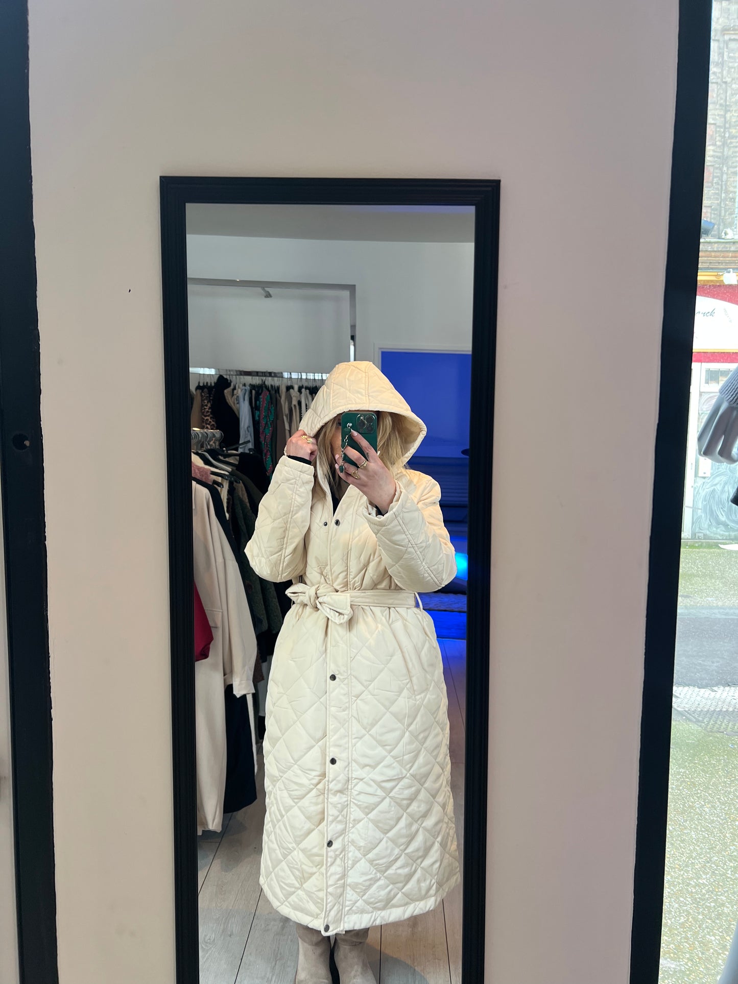 long manteau beige