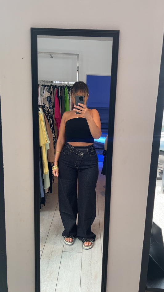 Jean wide cut cross