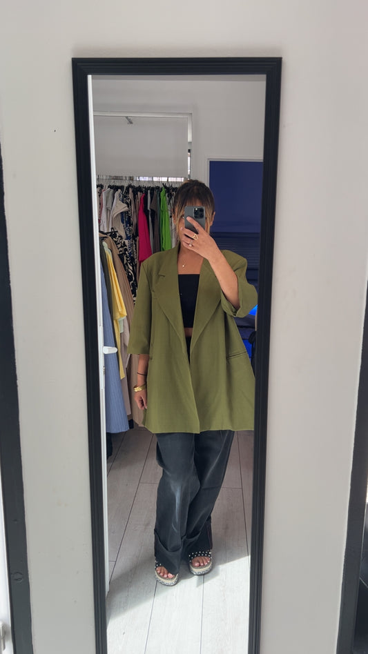 Blazer oversize kaki