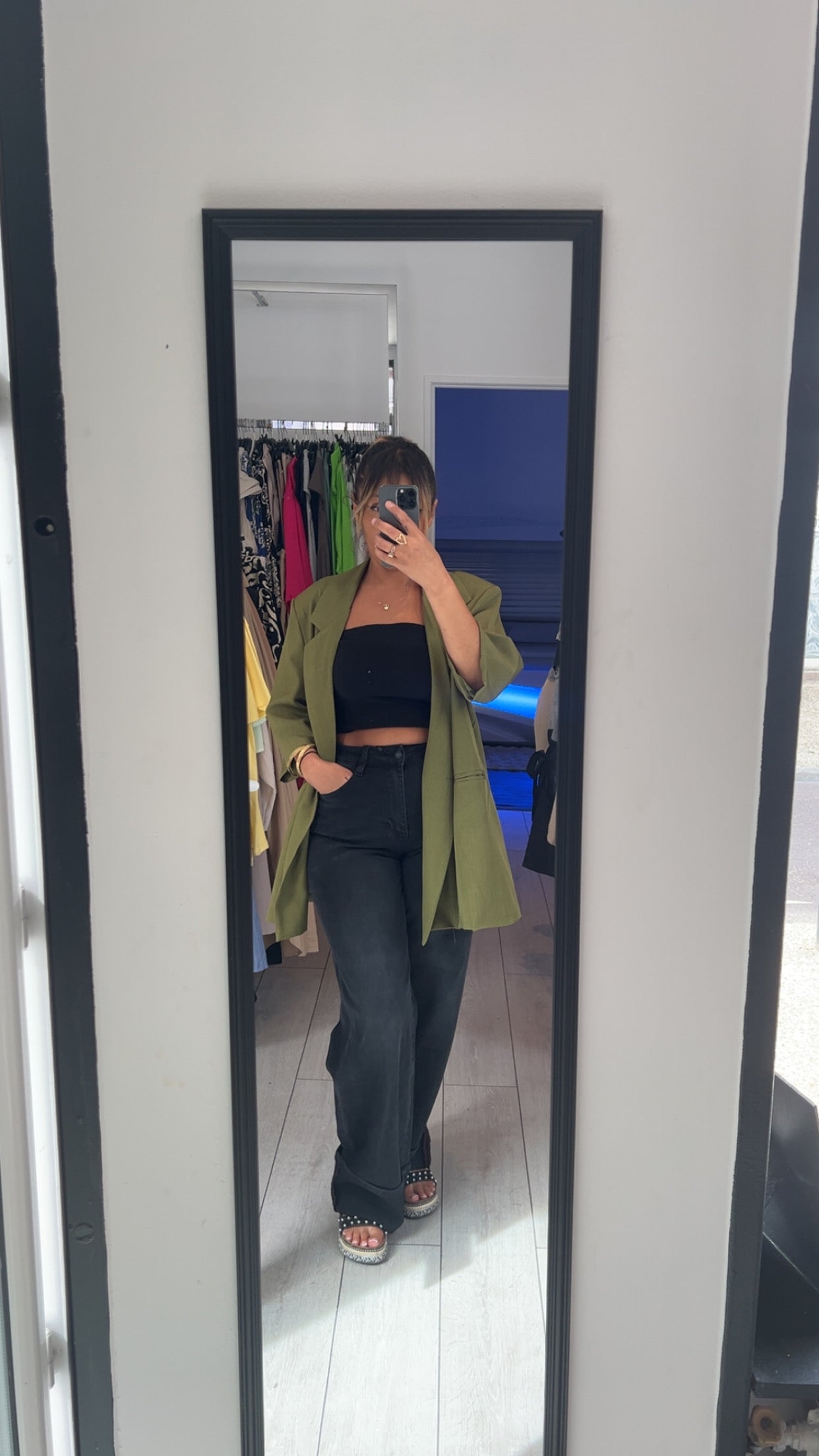 Blazer oversize kaki