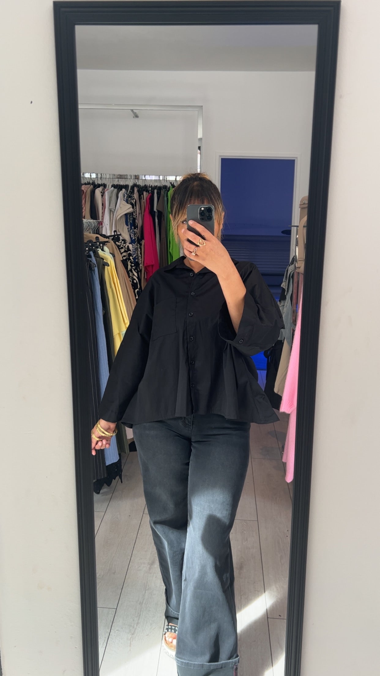 Chemise manches trois quart