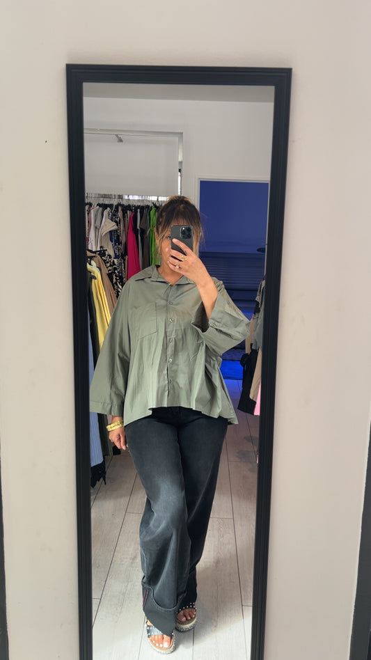 Chemise manches trois quart