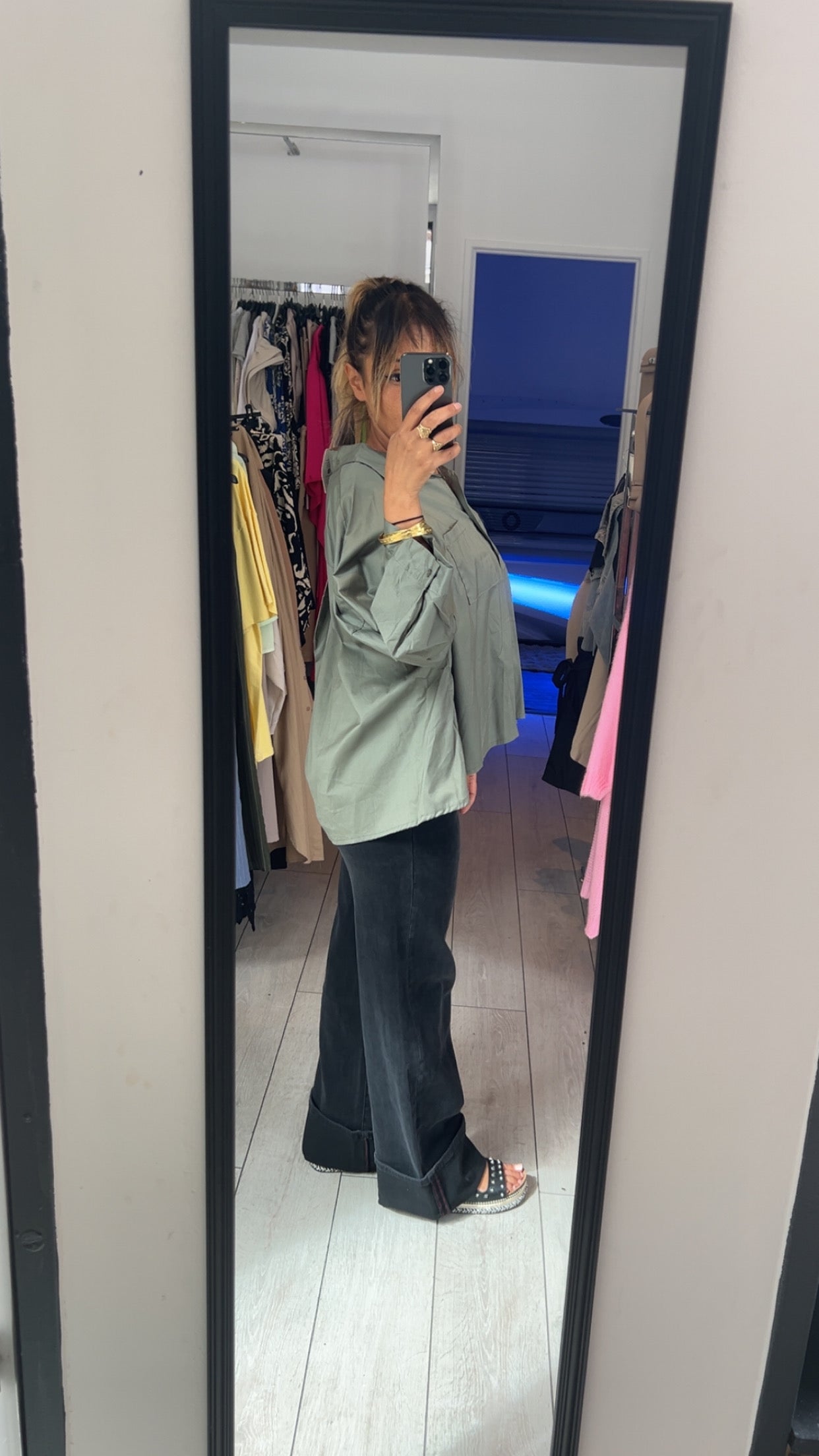 Chemise manches trois quart