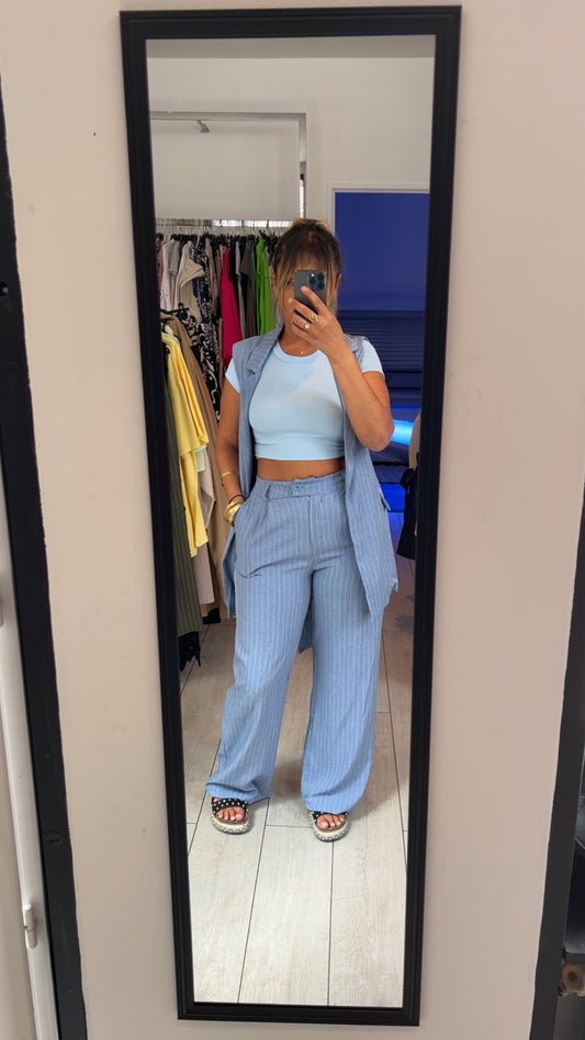Ensemble tailleur manches courte