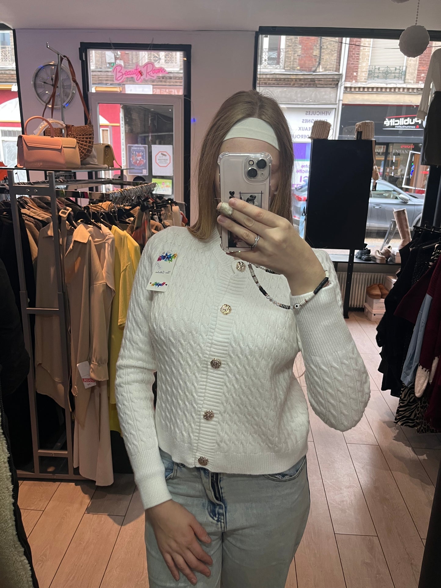 Gilet Blanc Taille Unique - Élégant et Intemporel