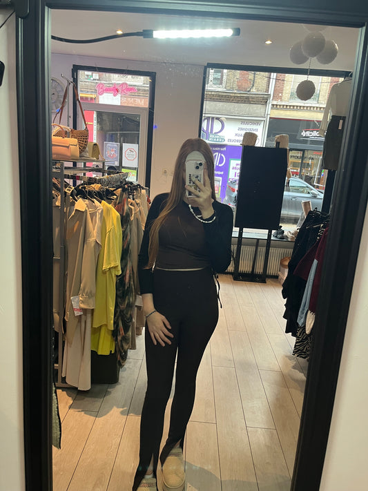 Bas Marron Noir Femme - Élégant et Confortable