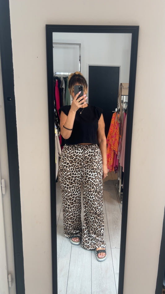 Pantalon leopard
