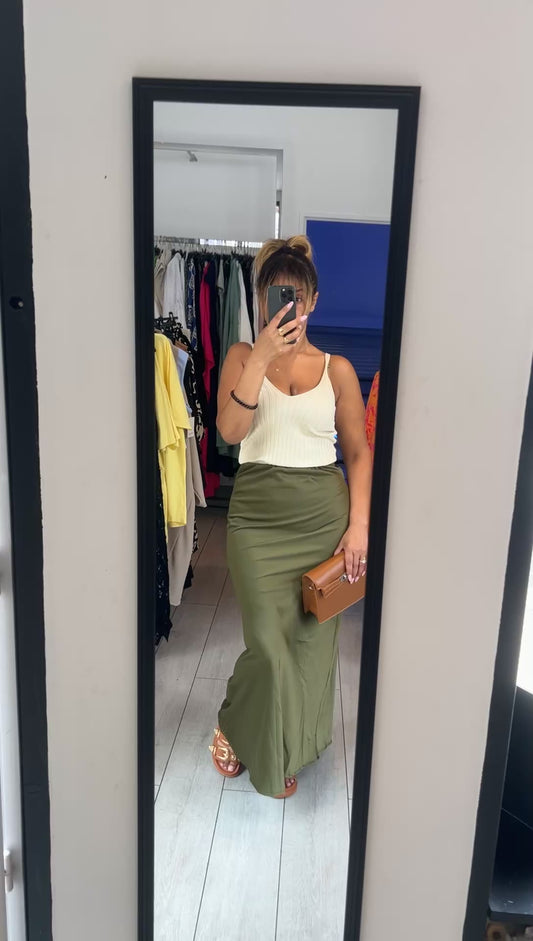 Jupe satin